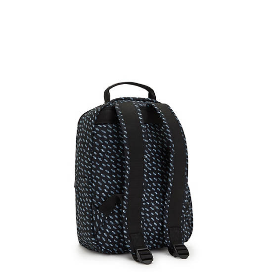 Kipling Seoul Small Printed Tablet Rygsække Sort | DK 1612BE